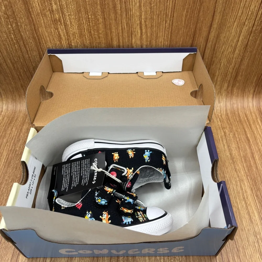 Converse X Disney Bluey Sneakers‎ Infant Size 5 Black New Chuck Taylor All Star